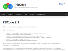Tablet Screenshot of pbcore.org